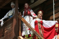 russian native costume icon